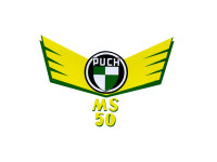Transfer sticker achterspatbord voor Puch MS 50