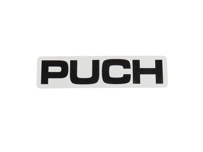 Sticker Puch universeel wit / zwart product