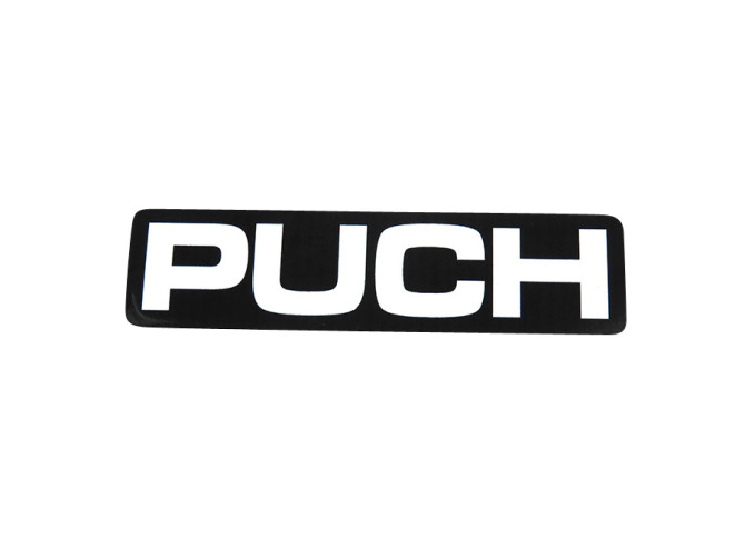 Sticker Puch universeel zwart / wit product