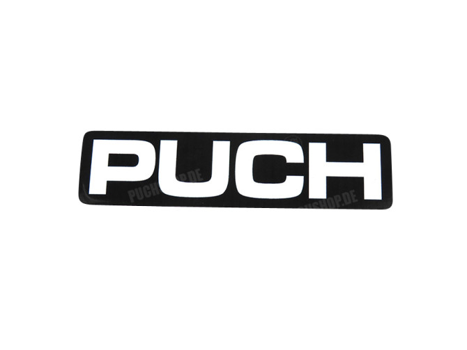 Sticker Puch universal black / white main