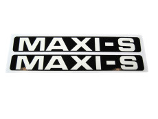 Stickerset Puch Maxi S zijkap wit / zwart