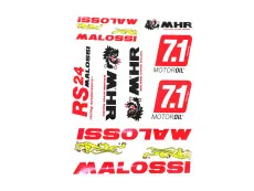 Aufklebersatz Malossi Sponsor kit 10-Teilig
