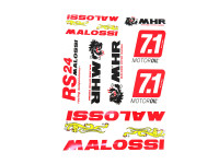 Sticker set Malossi RST sponsor kit 10-delig