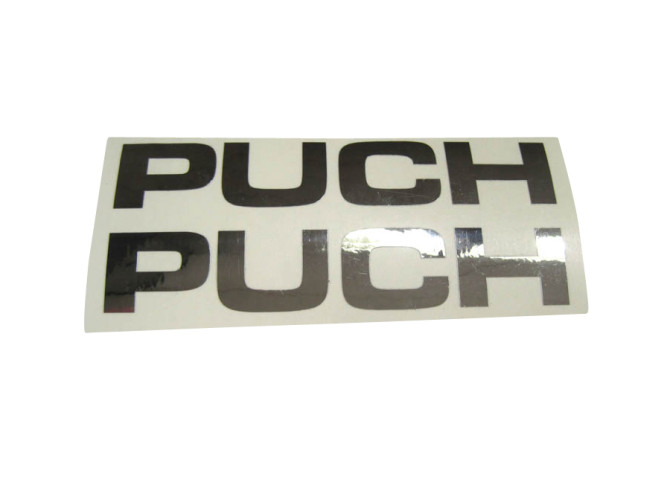 Stickerset Puch text tank / universeel chroom product