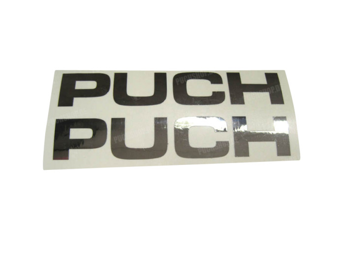 Stickerset Puch text tank / universal chrome