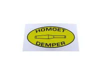 Sticker Homoet Demper exhaust