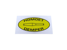 Sticker Homoet Demper exhaust