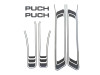 Stickerset Puch Maxi lines anthracite carbon wrap transfers thumb extra