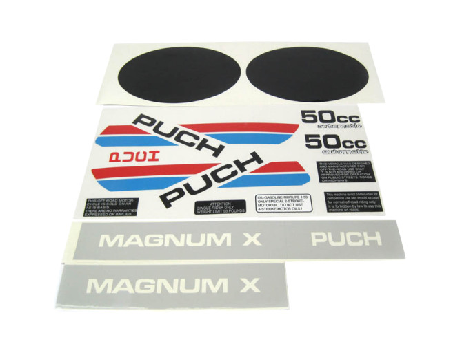 Stickerset Puch Magnum X compleet product