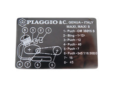 Typenschild Aufkleber Puch-Piaggio Maxi S