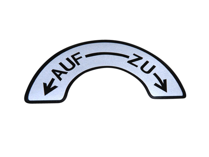 Sticker fuel tap universal Auf - Zu product