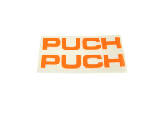 Stickerset Puch text tank / universal fluor orange