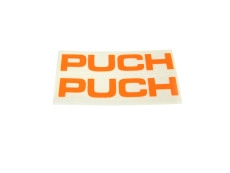 Stickerset Puch text tank / universeel fluor oranje