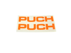 Aufklebersatz Puch text Tank / Universal Fluor Orange