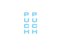 Sticker Puch voorvork / universeel baby blauw