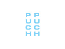 Aufkleber Puch Gabel / Universal Baby blau