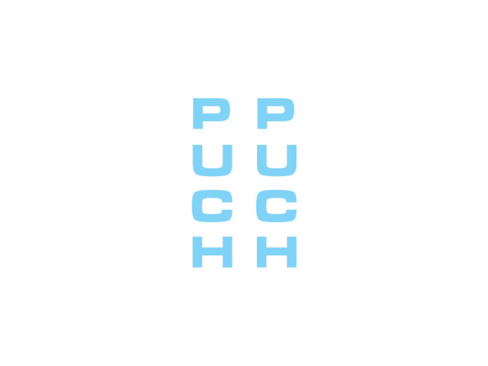 Sticker Puch front fork universal Baby blue
