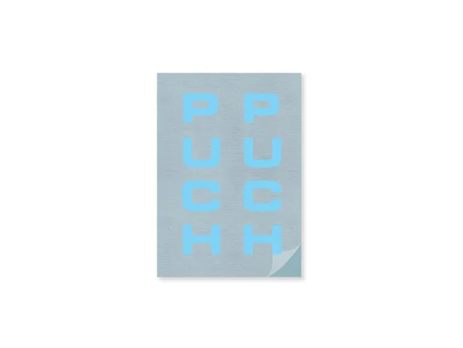 Sticker Puch voorvork / universeel baby blauw product