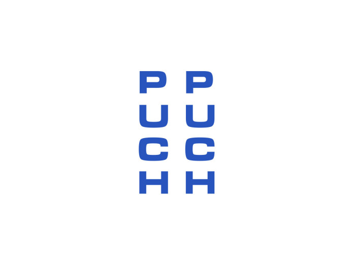 Sticker Puch front fork universal Blue