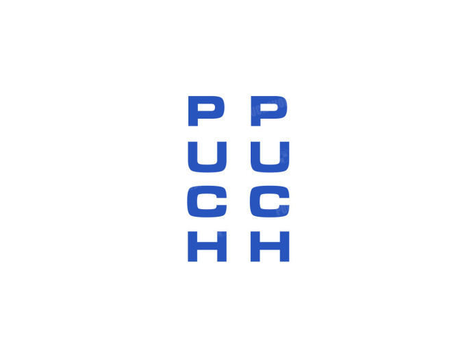 Aufkleber Puch Gabel / Universal Blau