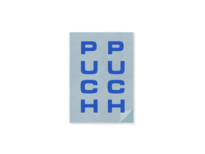 Sticker Puch front fork universal Blue