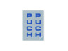 Sticker Puch front fork universal Blue