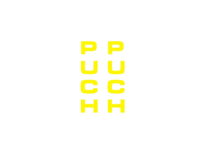 Sticker Puch front fork universal yellow product