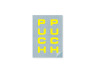 Sticker Puch front fork universal yellow