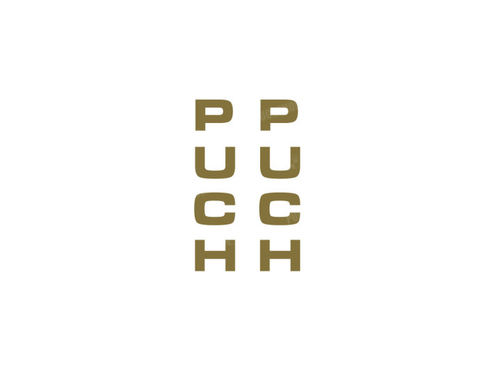 Sticker Puch front fork universal gold