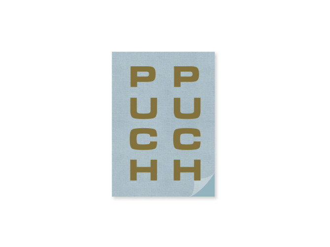 Sticker Puch voorvork / universeel goud product