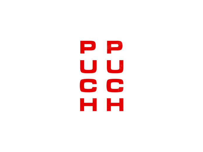 Sticker Puch front fork / universal red