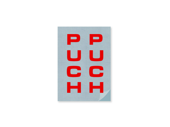 Sticker Puch voorvork / universeel Rood product