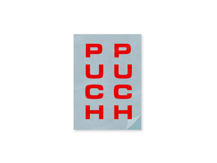 Sticker Puch front fork / universal red