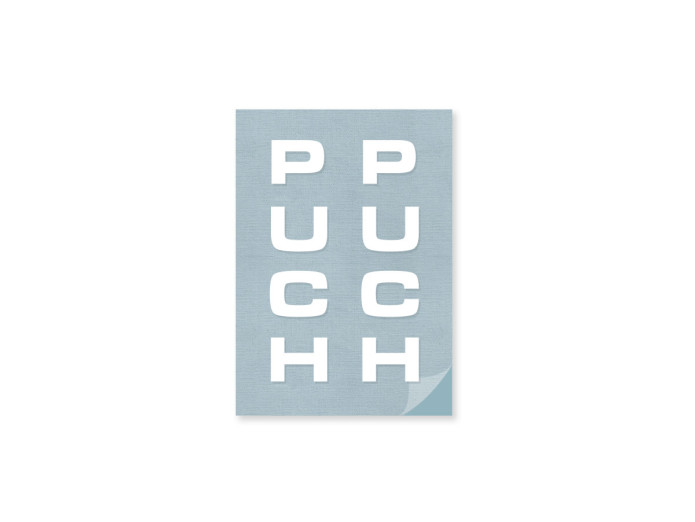 Sticker Puch front fork universal white
