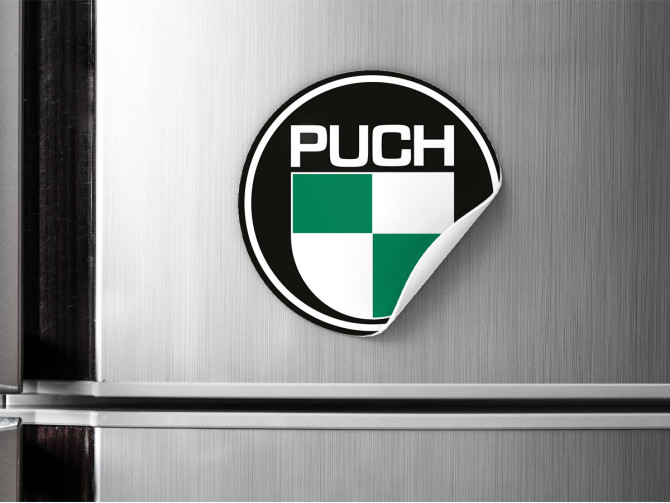 Magneetsticker met Puch logo 200 mm product