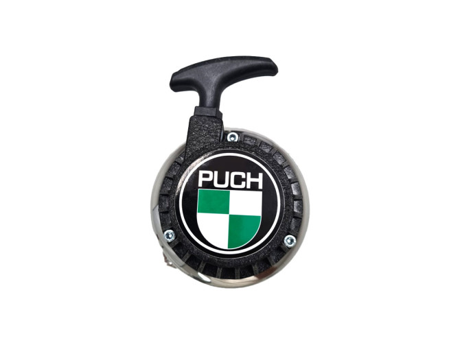Transfer sticker Puch logo rond 65mm trekstarter / universeel product