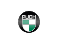 Sticker Puch round 3D 50mm Monza / universal chrome