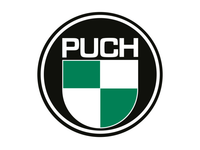 Transfer sticker Puch logo rond groot 200mm product