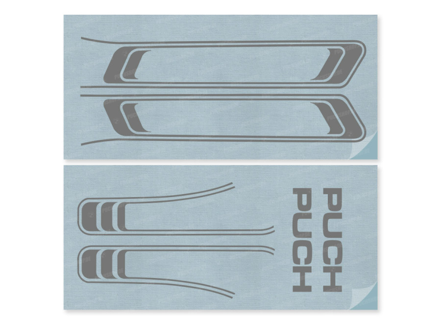 Stickerset Puch Maxi lines PVC transfers silver metallic  product