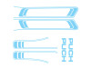 Stickerset Puch Maxi lines PVC transfers Baby Blue thumb extra