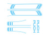 Stickerset Puch Maxi lines baby blue PVC transfers  thumb extra