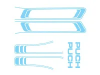 Stickerset Puch Maxi lines PVC transfers Baby Blau
