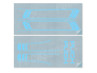 Stickerset Puch Maxi lijnen PVC transfers Baby Blauw thumb extra