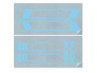 Stickerset Puch Maxi lijnen PVC transfers Baby Blauw thumb extra