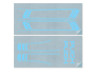 Stickerset Puch Maxi lines Baby Blau PVC transfers 