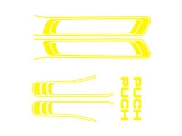 Stickerset Puch Maxi lines yellow PVC transfers 