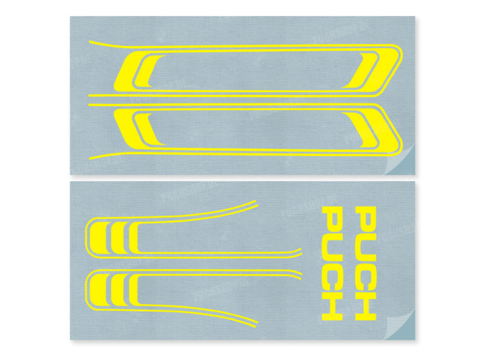 Stickerset Puch Maxi lines Gelb PVC transfers 