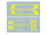 Stickerset Puch Maxi lines yellow PVC transfers 