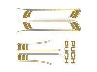 Stickerset Puch Maxi lines PVC transfers gold 