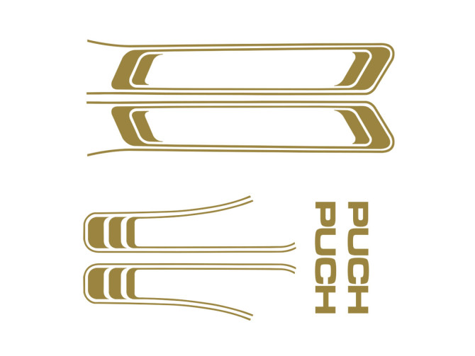 Stickerset Puch Maxi lines PVC transfers gold  product